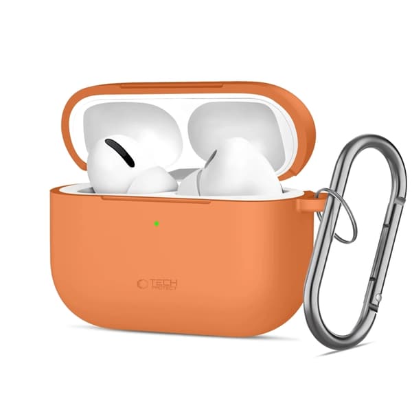 Tech-Protect Apple Airpods Pro 3 Taske Silikone Krog - Kosmisk Orange Orange