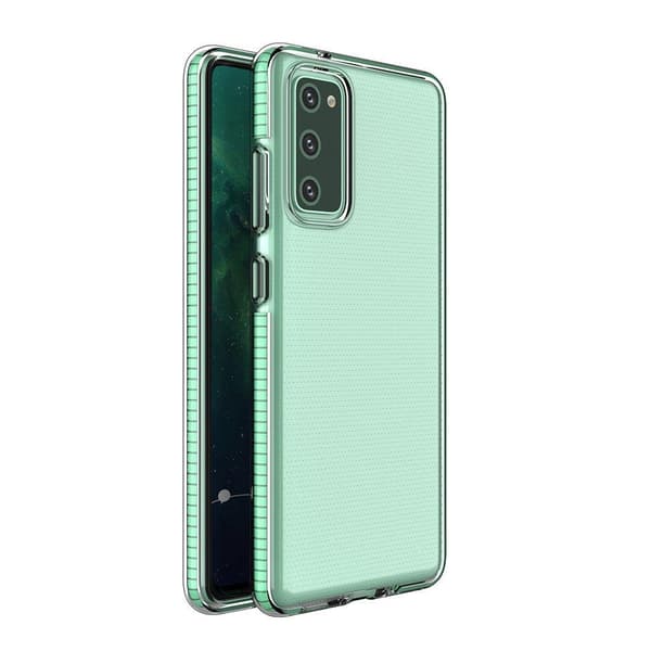 Spring bumper -kuori Samsung Galaxy A72 4G mint Grön