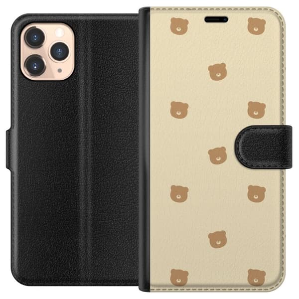 Plånboksfodral till Apple iPhone 11 Pro med Björnmönster