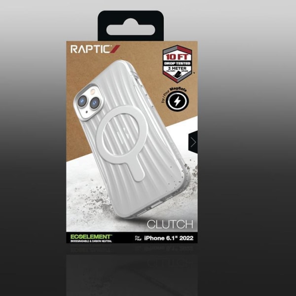 Raptic iPhone 14 Skal Magsafe Clutch - Transparent