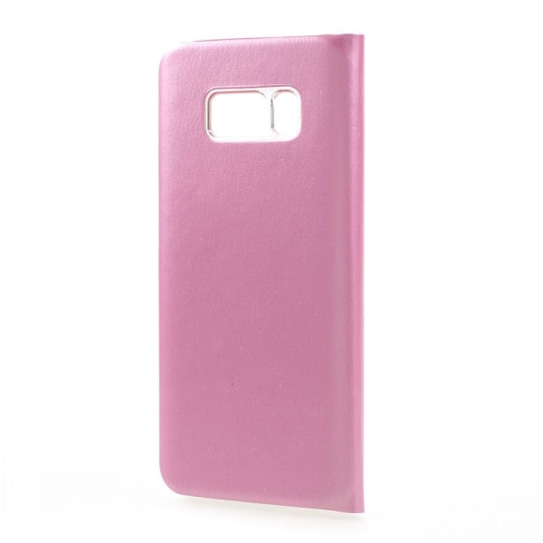 Flip View mobiltelefon cover til Samsung Galaxy S8 Plus - Pink Pink