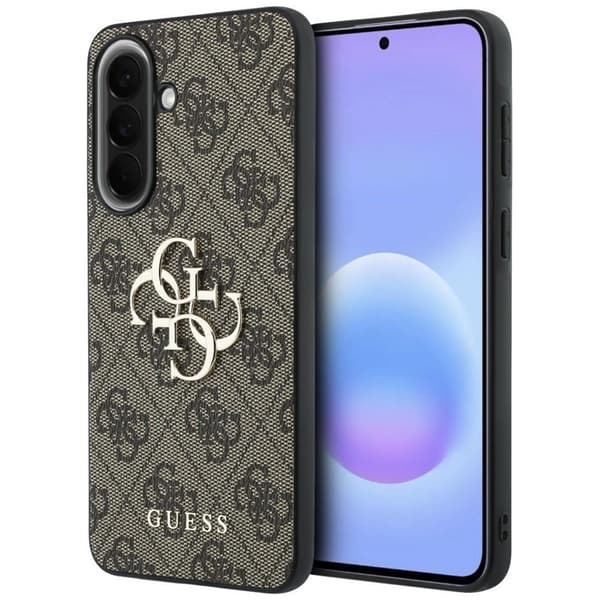 Guess Mobilskal För Galaxy A57 5G Läder 4G Metal Logo - Brun