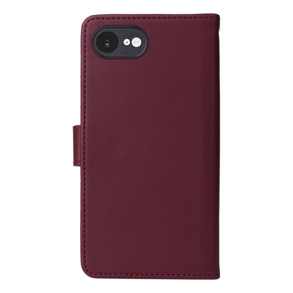 BETOPNICE iPhone 16e Plånboksfodral Magnetiskt Detachable Konstläder - Röd
