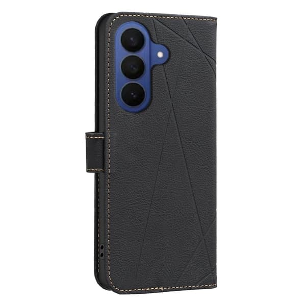 BINFEN Samsung Galaxy S26+ Plånboksfodral Konstläder RFID - Svart