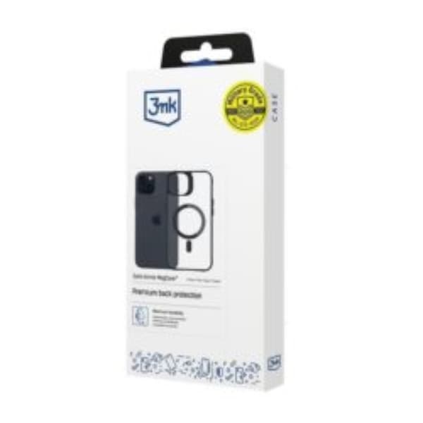 3MK Mobilskal till iPhone 15 MagSafe Satin Armor - Svart Black