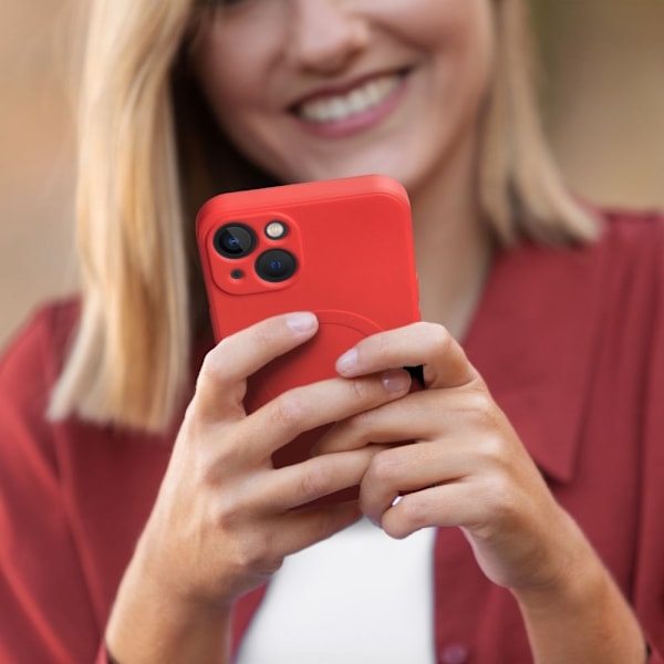 Silikon Magsafe Skal för iPhone 11 PRO MAX i rött.