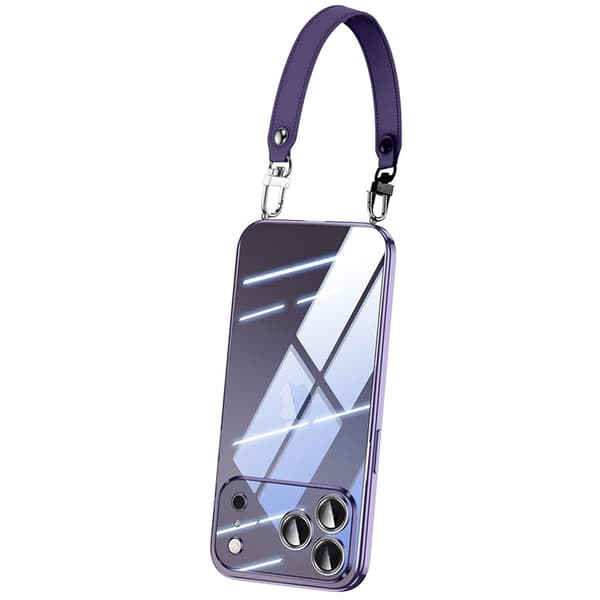 SULADA Mobilskal till iPhone 17 Pro Ultra Clear Electroplating - Lila Lila