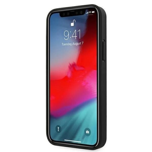 Mercedes iPhone 12 Mini -nahkakotelo - Musta Black