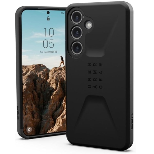 UAG Galaxy S24 matkapuhelimen suojakuori siviilikäyttöön - musta