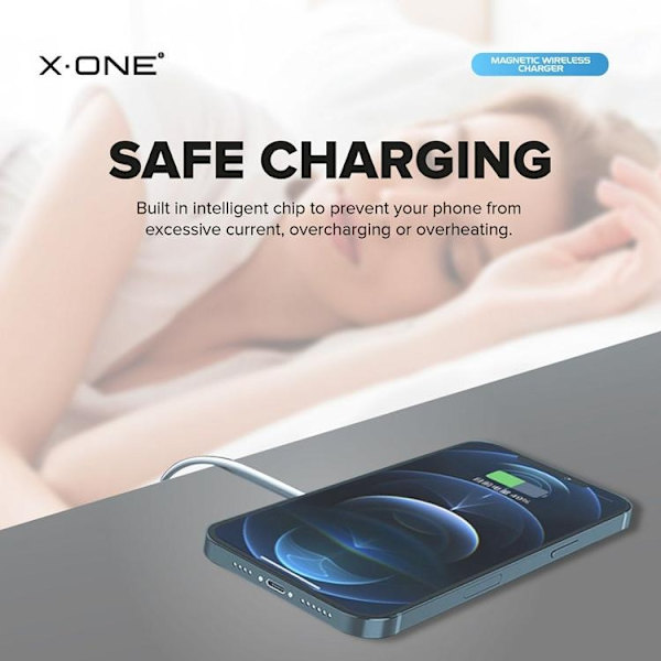 X-One MagSafe Trådlös Laddare - Vit Vit