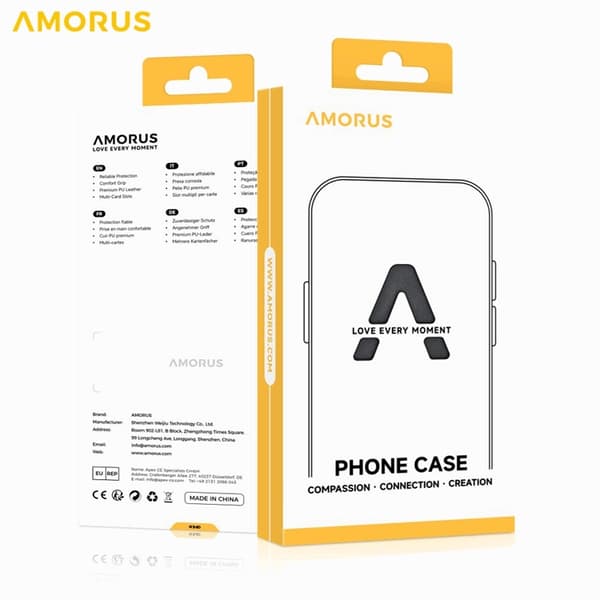 AMORUS Mobilskal till iPhone 17 Pro Max Magsafe Glitter Powder PC + TPU - Guld Guld