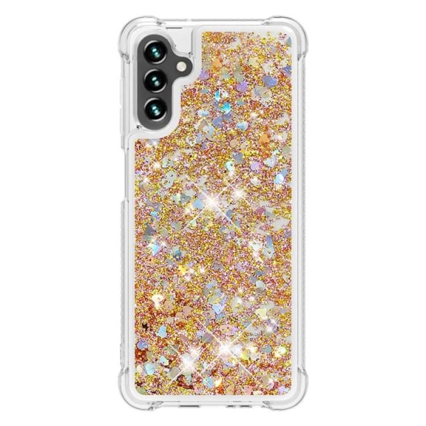 Galaxy A34 5G Mobilskal YB Quicksand Glitter TPU - Guld