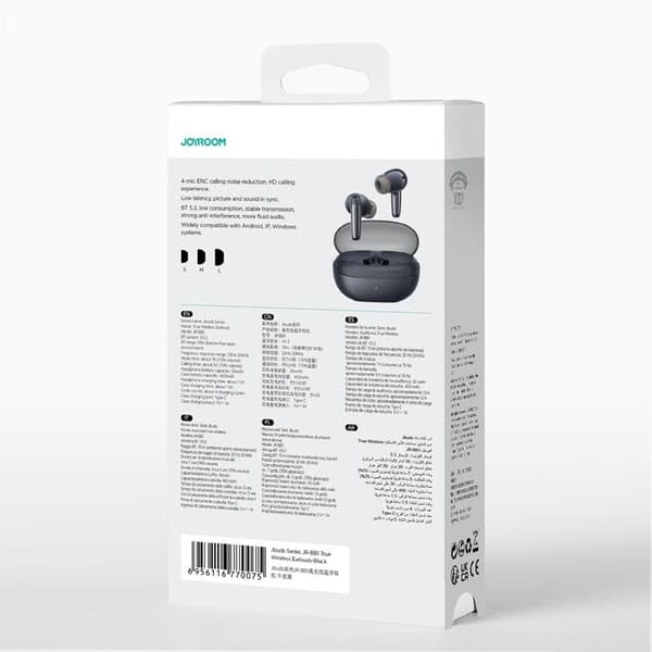 Joyroom TWS Trådløse In-Ear Øretelefoner Jbuds - Sort Black