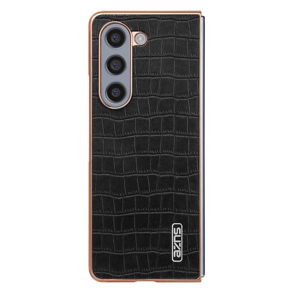 AZNS Samsung Galaxy Z Fold6 Plånboksfodral Konstläder - Svart