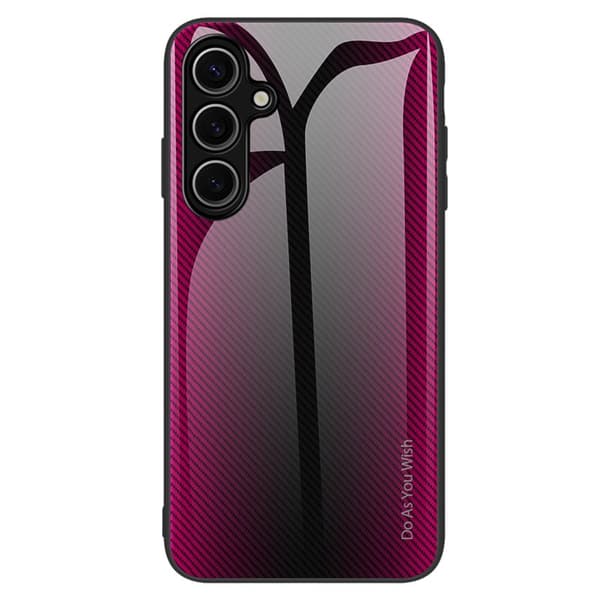 Mobilskal för Samsung Galaxy S26 Kolfibertextur TPU - Rosa