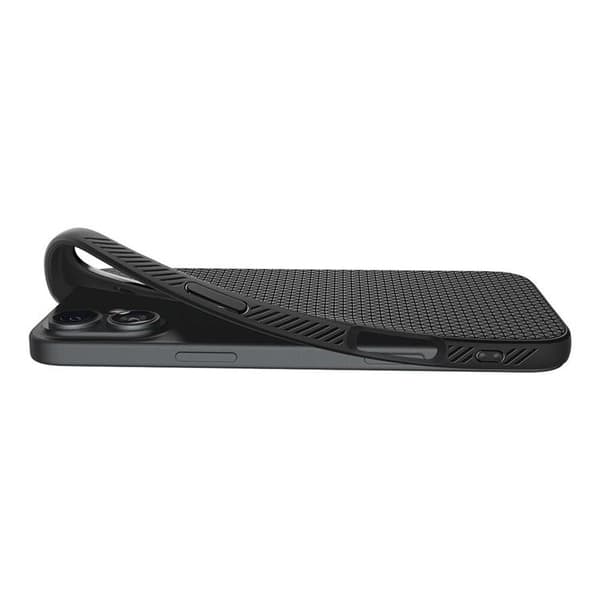 Spigen Telefontaske til iPhone 16 Liquid Air - Mat Sort Svart