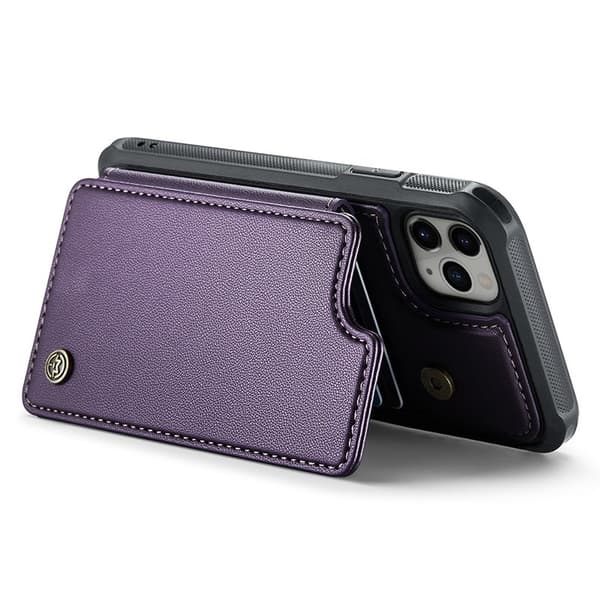 CASEME C22 Mobilskal till iPhone 11 Pro Max Läder med RFID - Lila