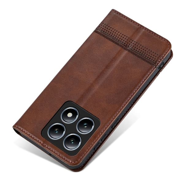 AZNS Xiaomi 14T Plånboksfodral Konstläder - Brun