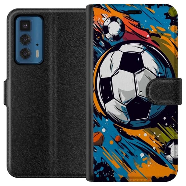 Motorola Edge 20 Pro tegnebog med fodbolde