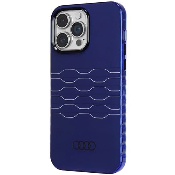 Audi iPhone 14 Pro Max -puhelinkuori Magsafe IML - Sininen Blå