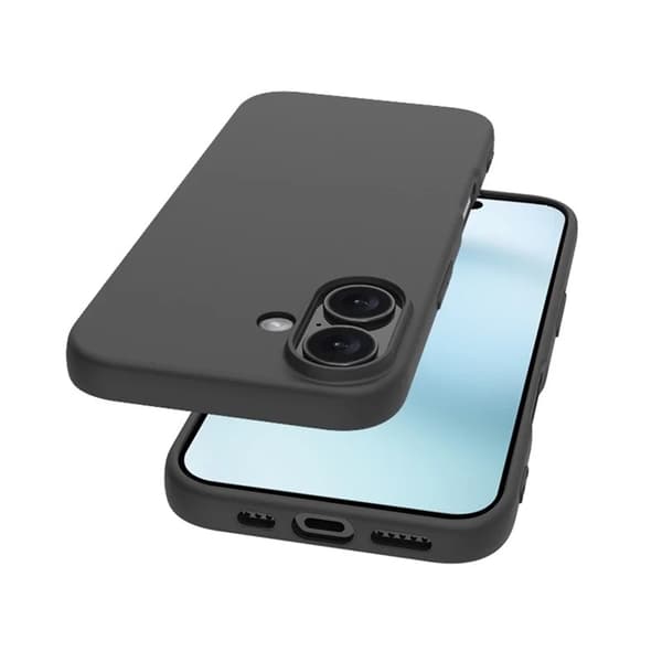 BOOM telefontaske til iPhone 17 blød mat bagside TPU - sort Svart