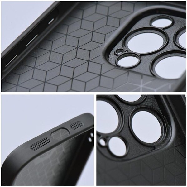 Telefontaske til iPhone 12 Tech Pattern 1 Black
