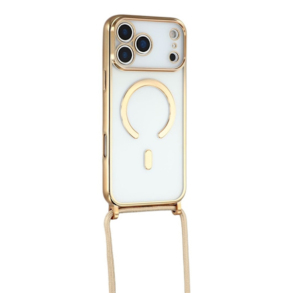 Mobilskal till iPhone 17 Pro Max MagSafe Electroplating TPU - Guld Guld