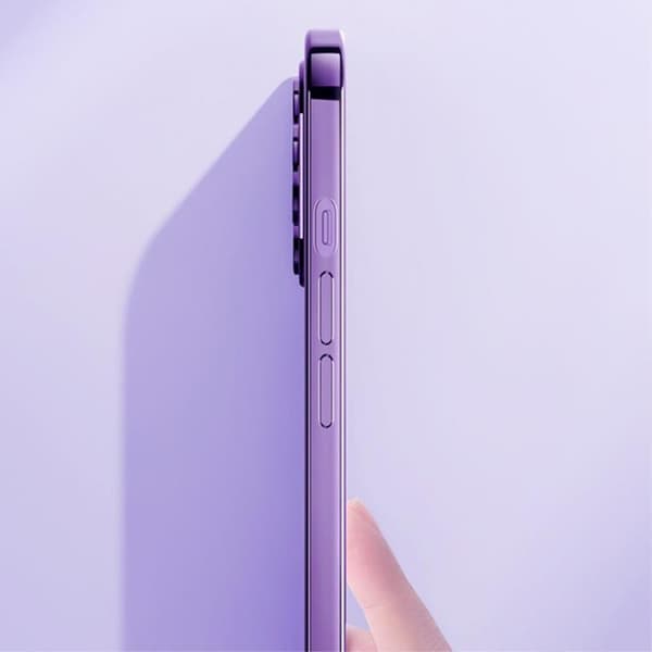 ROCK iPhone 14 Skal Electroplating Matte - Lila Lila