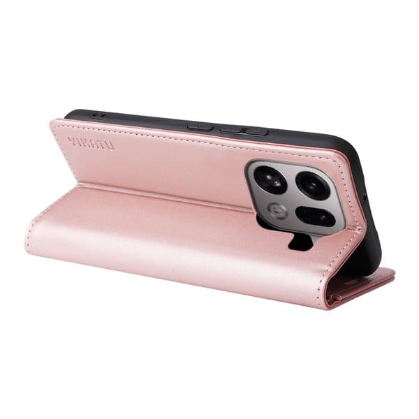 YIKATU Oppo Find X9 Pro 5G Plånboksfodral Konstläder - Roséguld