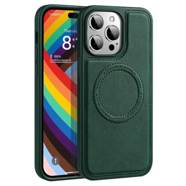 X-Level iPhone 15 Pro -mobiilisuojus - vihreä