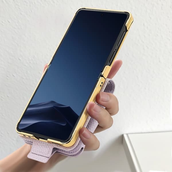 Mobilskal till Galaxy Z Flip 7 Tote med Spegel - Grön Grön