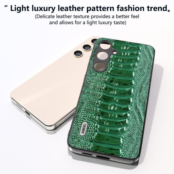 ABEEL Samsung Galaxy S24+ Plånboksfodral Skyddande Bakcover Grön