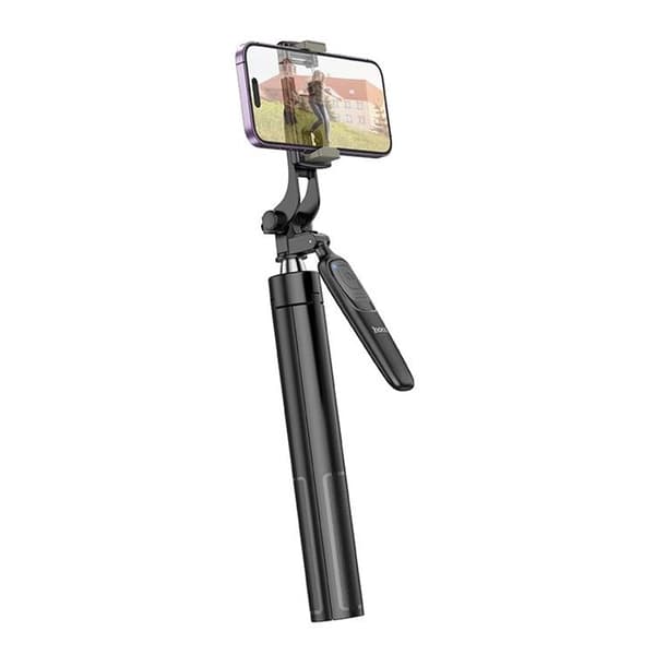 Hoco Tripod Selfie Stick Bluetooth med Fjärrkontroll K19 - Svart