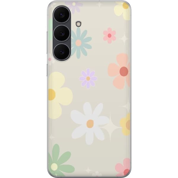 Mobilskal till Samsung Galaxy S25 FE med fejdande blommor