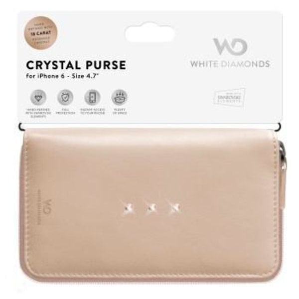 White Diamonds Crystal Purse iPhone 6 / 6S  - RoseGold