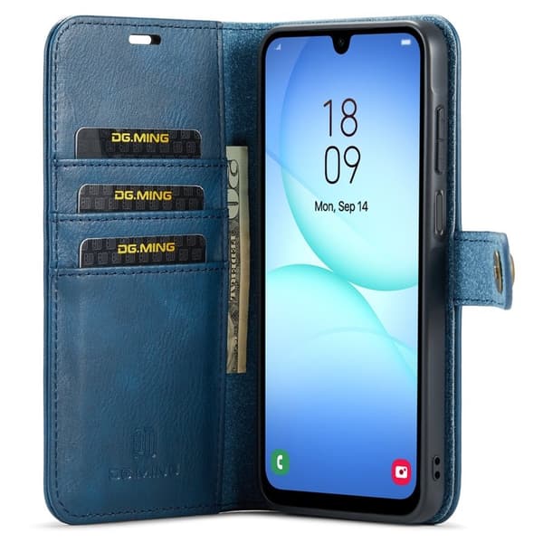 DG.MING Samsung Galaxy A17 5G Plånboksfodral Äkta läder - Blå