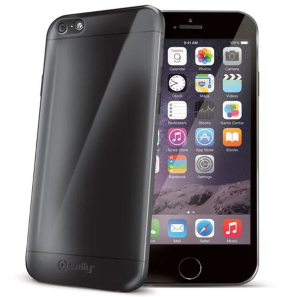 Celly Gelskin till Apple iPhone 6(S) Plus - Tonad Svart Svart