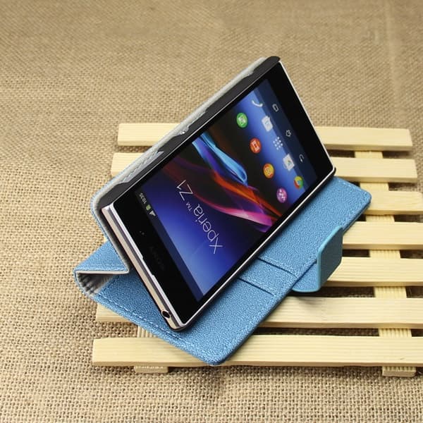 Plånboksväska till Sony Xperia Z1 (Blå) Blå