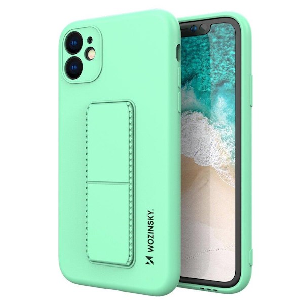 Wozinsky Kickstand Silikon iPhone 12 Pro Max Skal - Mint Grön