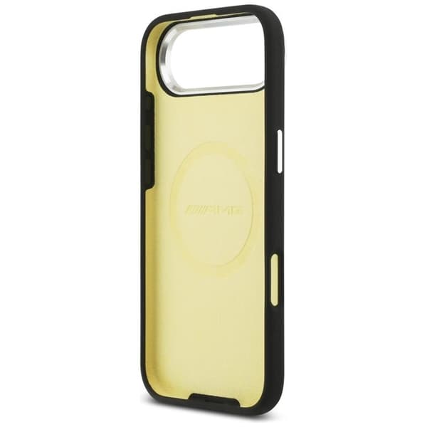 AMG telefontaske til iPhone Air MagSafe silikone oversize romber - sort Svart