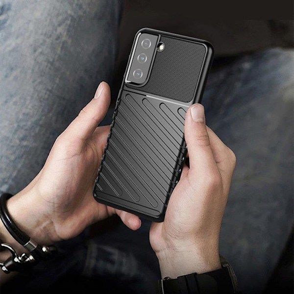 Galaxy S23 Skal Thunder Armor Silicone - Blå