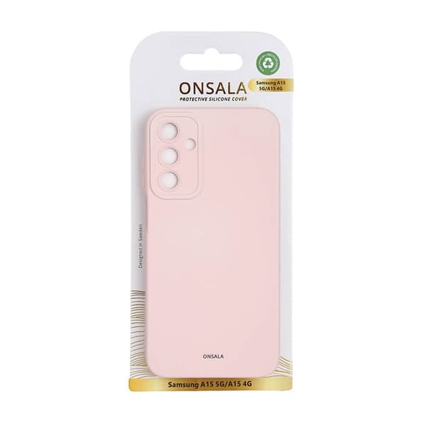 Onsala Mobilskal till Galaxy A15 4G/5G Silikonkänsla - Rosa Rosa