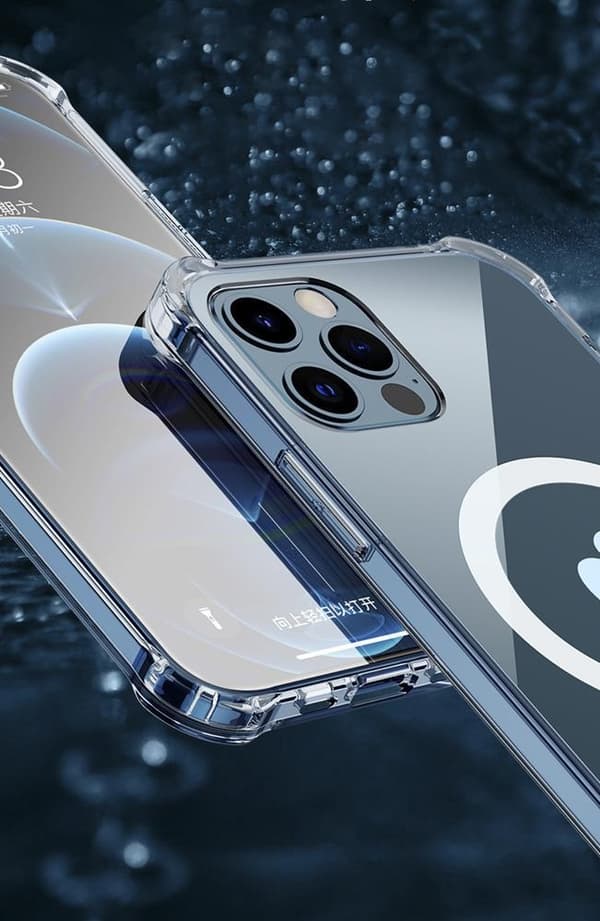 ShockProof Magsafe -kuori iPhone 13 Prolle - läpinäkyvä Transparent