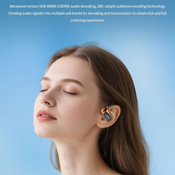 HTC Trådlösa Bluetooth Hörlurar Ear Hook NE35 Svart