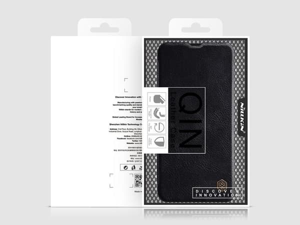 Nillkin Qin Læder Etui Samsung Galaxy A42 5G - Sort Black