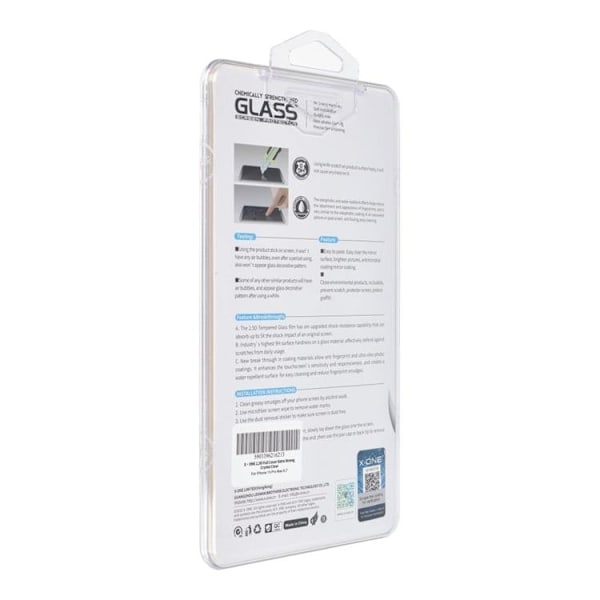 X-One iPhone 15 Pro Max Härdat Glas Skärmskydd - Svart