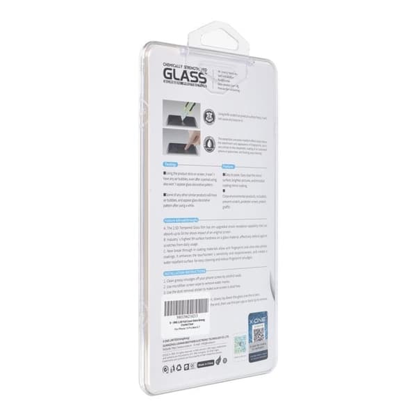 X-One iPhone 15 Pro Max Härdat Glas Skärmskydd - Svart Svart
