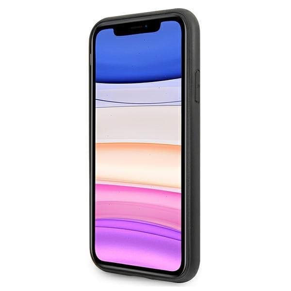 Guess telefontaske til iPhone 11/Xr MagSafe 4G Triangle Collection - Grå