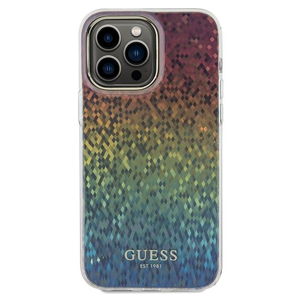 Guess Mobilskal till iPhone 13 Pro/13 MagSafe Faceted Mirror - Silver