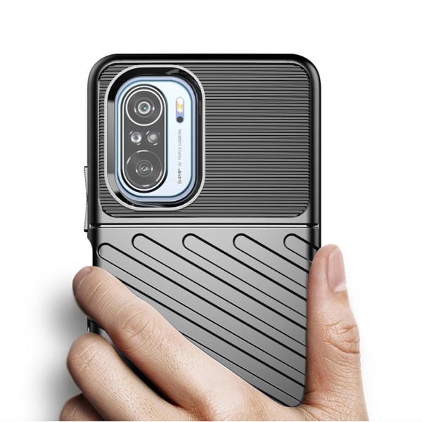 Thunder Twill Jazz Skal till Xiaomi Mi 11i / Poco F3 - Svart Svart